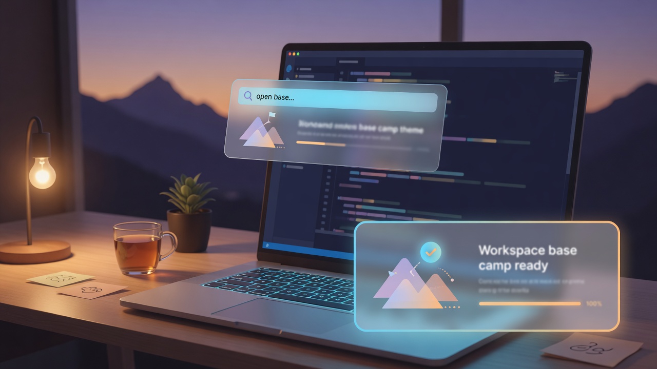 Establish camp — pack on the project